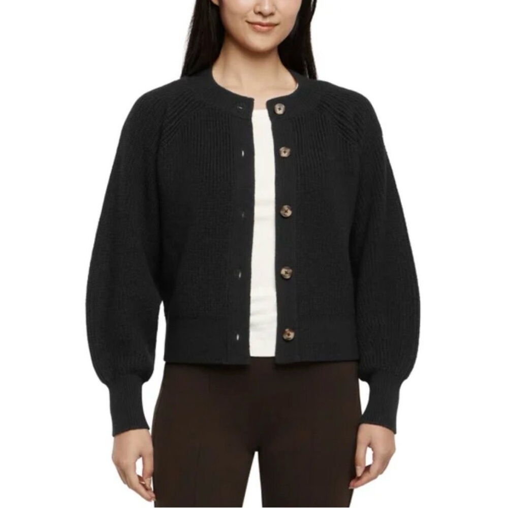 Black Button-Up Cardigan